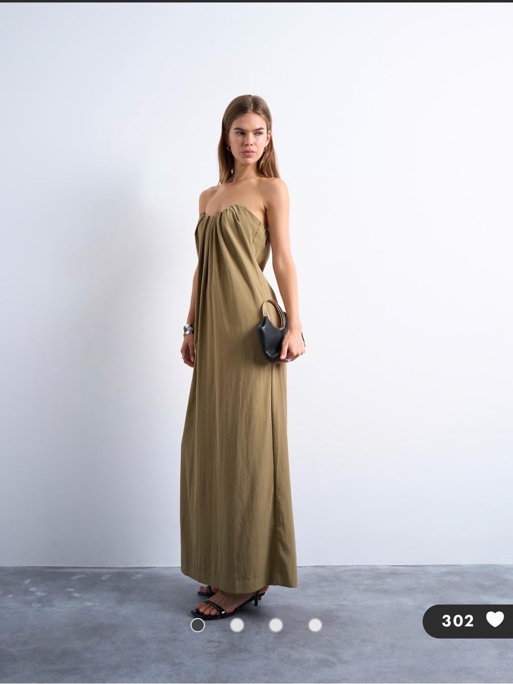 Topshop Strapless Dress with Back Zip